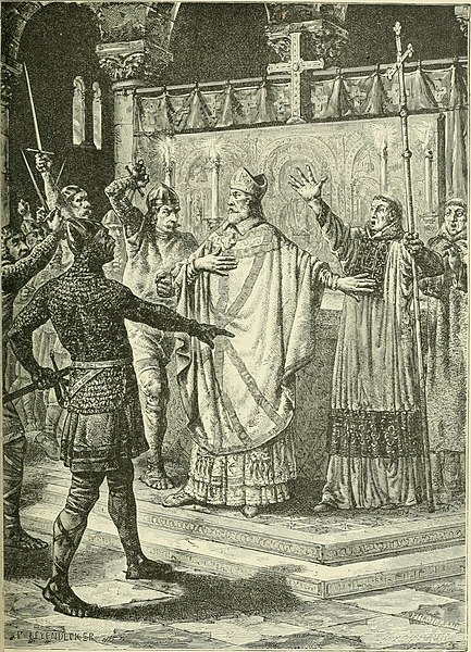 Vražda arcibiskupa Thomase Becketa. FOTO: Internet Archive Book Images/Creative Commons/Public domain