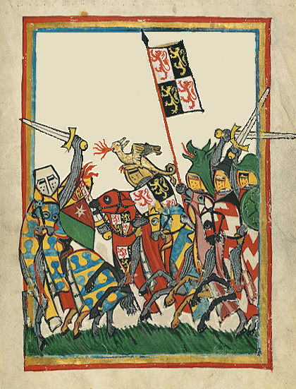 Kvůli limburskému vévodství se vojáci mydlí hlava nehlava. FOTO: Master of Codex Manesse (Foundation Painter)/Creative Commons/Public domain