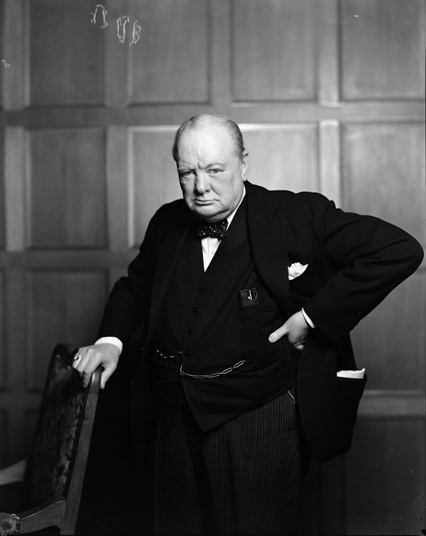 Winston Churchill potřebuje zubní protézu. FOTO: BiblioArchives / LibraryArchives/CC BY 2.0