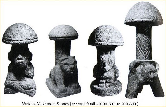 O hojném využívání lysohlávek v jihoamerických kulturách svědčí i tyto dávné artefakty.(Foto: NIDA / commons.wikimedia.org / volné dílo)