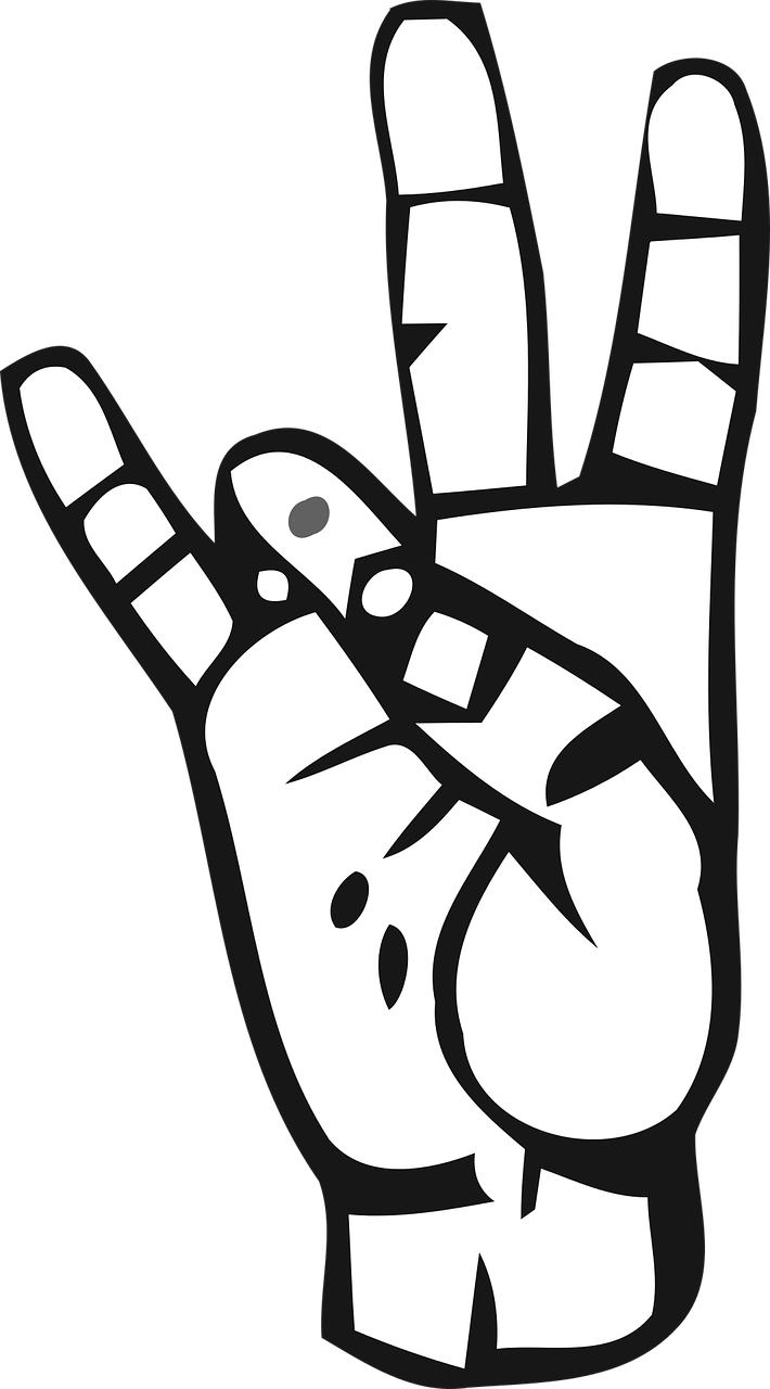 Ke znakování se využívá prstů jedné ruky. FOTO: pixabay
