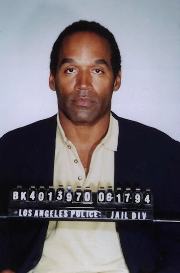 Vězeňská fotografie O. J. Simpsona z roku 1994. FOTO: Peter K. Levy from New York, NY, United States, Public domain, via Wikimedia Commons