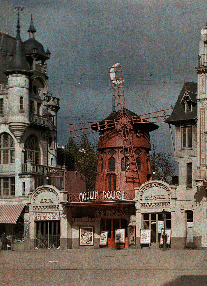 Slavný podnik těsně před požárem, v roce 1914(Foto: Albert Kahn / commons.wikimedia.org / volné dílo)