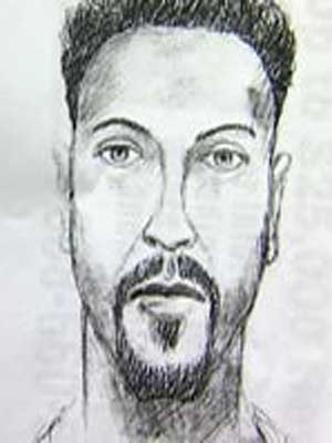 Kresba pachatele pořízená FBI po únosu Giny DeJesusové FOTO: FBI / Creative Commons / volné dílo
