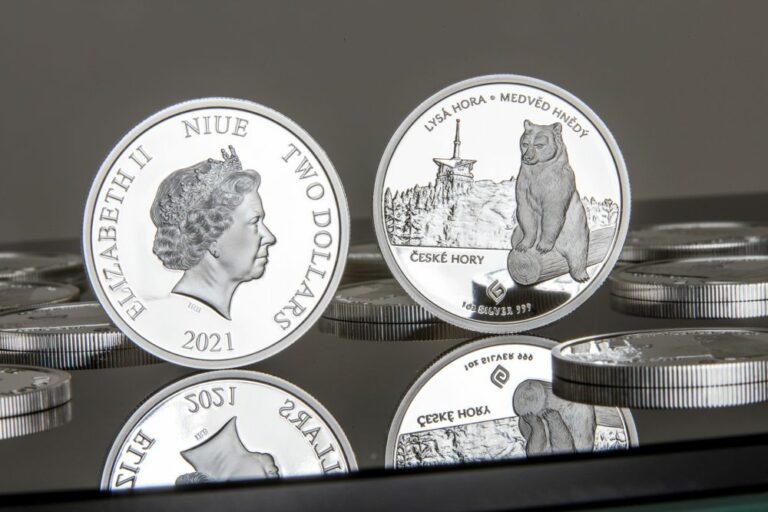 Celá série mincí České hory je ražena v nejvyšší kvalitě proof. Foto: Golden Gate