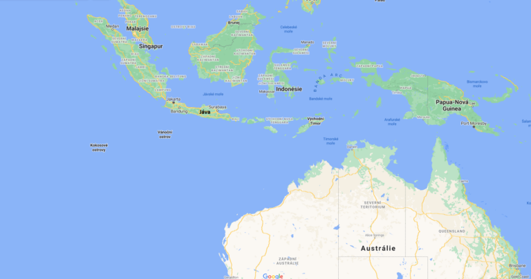 Mapa indonéského regionu. FOTO: Google Maps