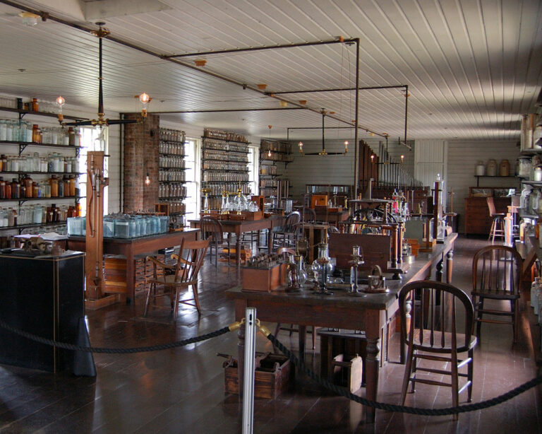 Edisonova laboratoř byla pečlivě zrekonstruována v muzeu v michiganském Dearbornu. FOTO: Andrew Balet / Creative Commons / CC BY-SA 2.5