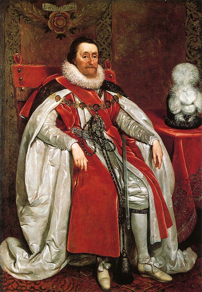 Anglický a skotský král Jakub I. FOTO: Daniel Mijtens/Creative Commons/Public Domain