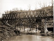 Železniční most přes Chattanooga Creek, ve městě Chattanooga, Tennessee. FOTO: Russell M. Cressey/Creative Commons/Public domain