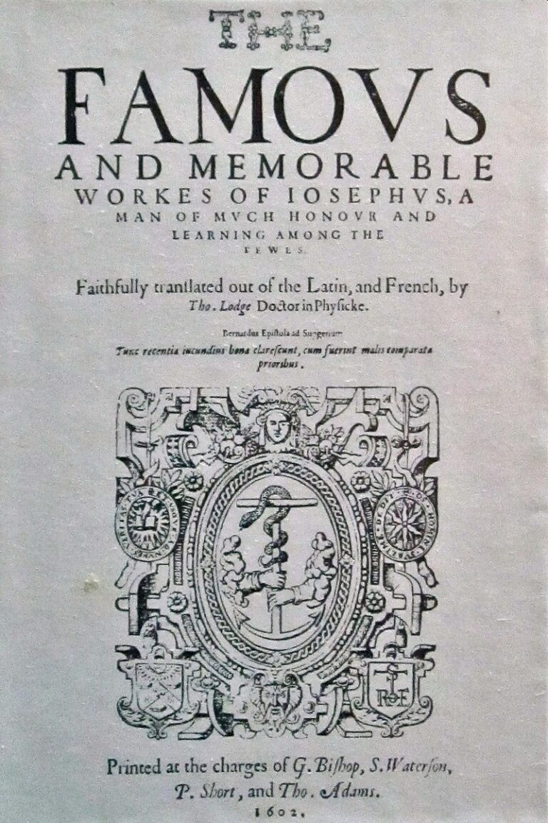 Flaviovo dílo vydané v roce 1602 FOTO: Neznámý autor / Creative Commons / volné dílo