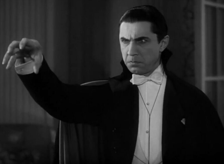 Chudák Dracula, třeba vůbec nebyl upír. Jen byl nemocný. (Záběz f filmu Dracula (1931), volné dílo, commons.wikimedia)