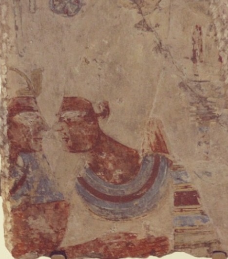 Z vládcova života. Ahmose I. objímá boha Usira. FOTO: akhenatenator/Creative Commons/CC0
