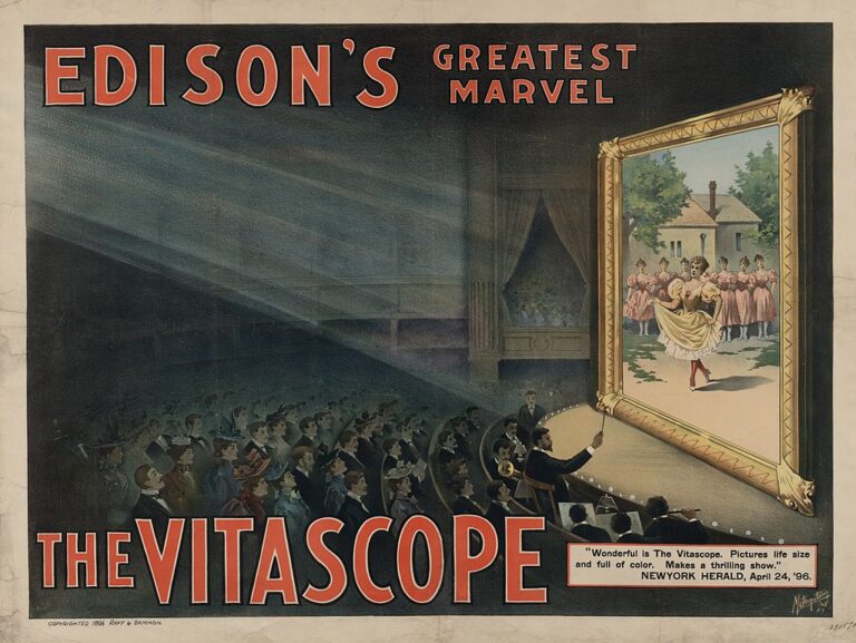 Plakát k filmu Edisonův největší zázrak. FOTO:Metropolitan Print Company; Copyright 1896 by Raff & Gammon/Creative Commons/Public domain
