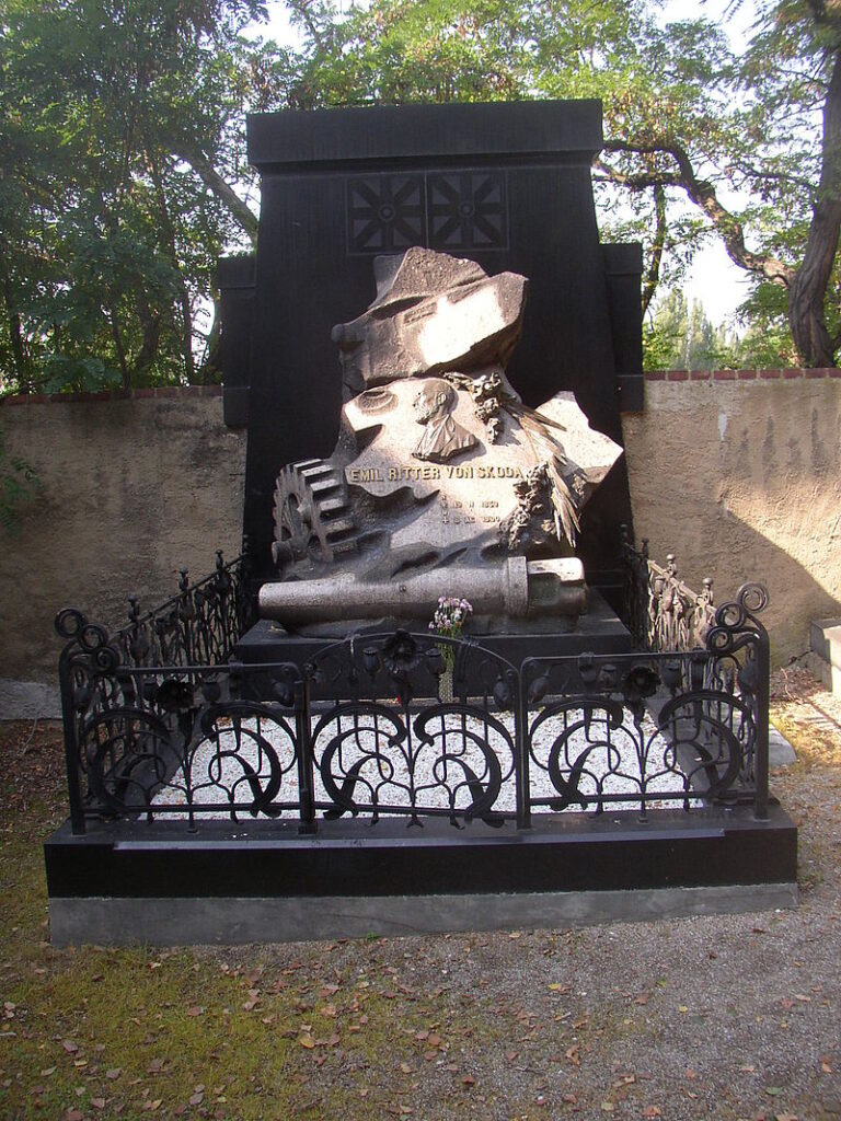 Škodův hrob na Mikulášském hřbitově v Plzni FOTO: Miaow Miaow / Creative Commons / volné dílo