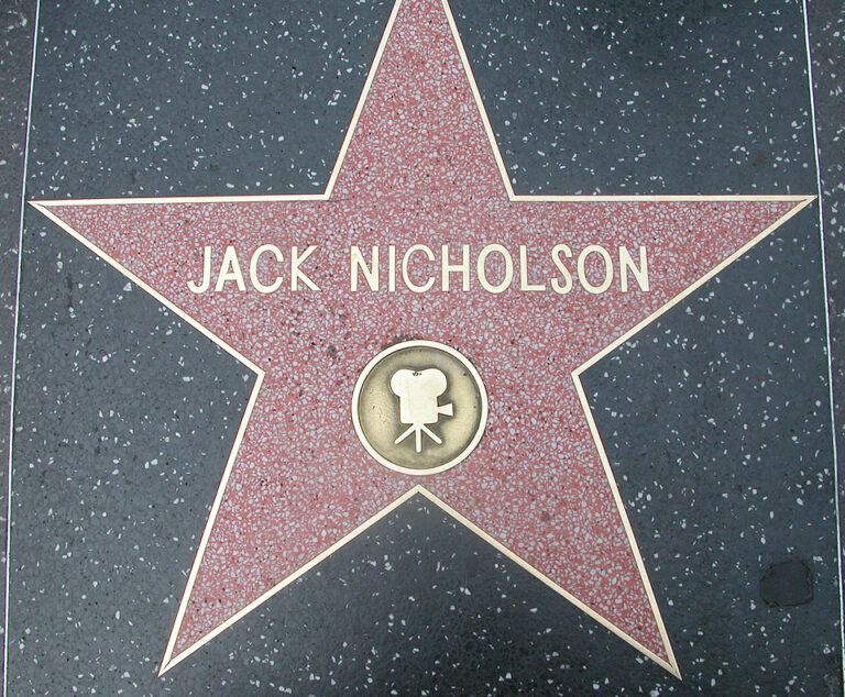 Na Hollywoodském chodníku slávy samozřejmě nemůže chybět ani hvězda Jacka Nicholsona. FOTO: Witchblue / Creative Commons / volné dílo