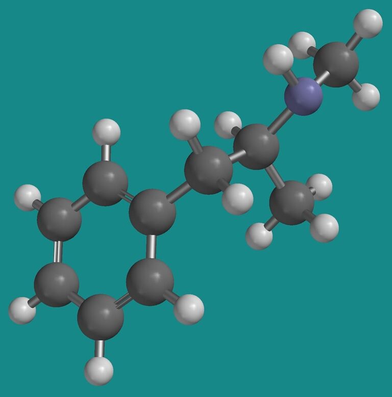 Molekula metamfetaminu, obchodním názvem pervitinu. Foto: Gotgot44 / CC-BY-SA 4.0