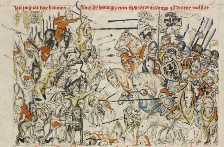 Mongolové v bitvě u Lehnice zabrání spojení nepřátelských armád. FOTO: Neznámý autor/Creative Commons/Public domain