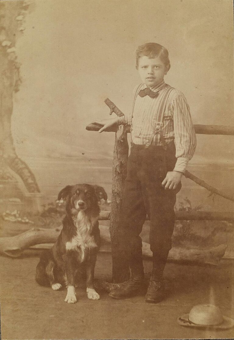 Devítiletý Jack se svým psem FOTO: The Huntington Library / Creative Commons / volné dílo
