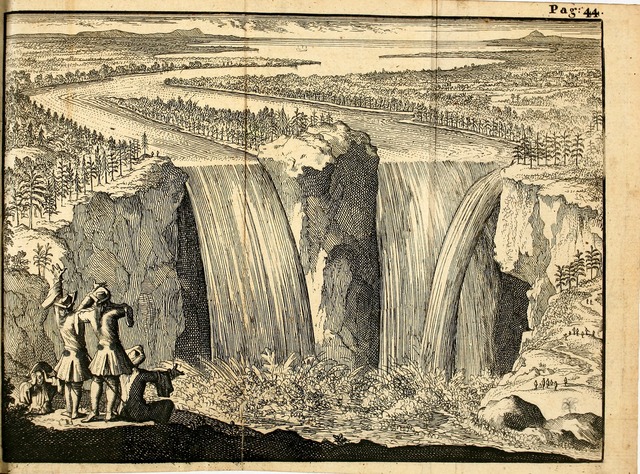 Za prvního člověka, který popíše Niagarské vodopády, je považován Louis Hennepin.(Foto: neznámý autor / commons.wikimedia.org / volné dílo)