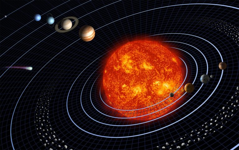 Podle odhadů vědců rudý obr, který vznikne ze Slunce, pohltí vnitřní planety Sluneční soustavy. FOTO: Harman Smith and Laura Generosa (nee Berwin), graphic artists and contractors to NASA's Jet Propulsion Laboratory., Public domain, via Wikimedia Commons