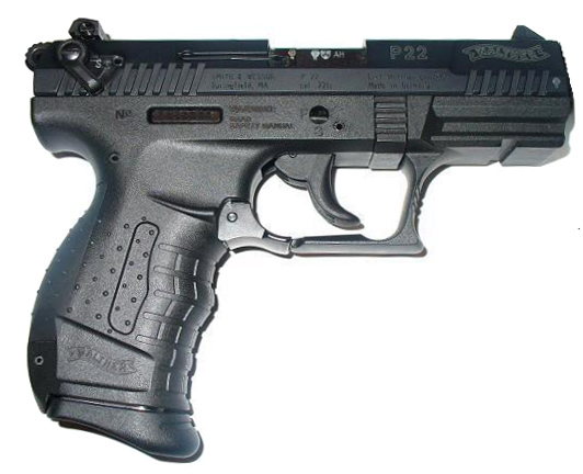 Saari byl ozbrojen pistolí Walther P22. FOTO: Davken1102 / Creative Commons / CC BY-SA 3.0