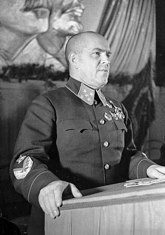 Georgij Žukov. Jeho plán Stalin odmítá. FOTO: RIA Novosti archive, image #2410 / P. Bernstein /Creative Commons/CC-BY-SA 3.0