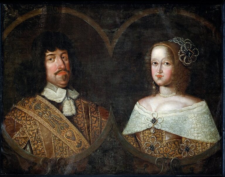 Dánský královský pár Frederik III. a Žofie, která pěstovala i záliby typické spíše pro svého chotě. FOTO: Skokloster Castle/Creative Commons/Public domain