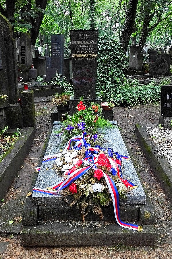 Kutlvašrův hrob na Olšanských hřbitovech. FOTO: I, Ondřej Žváček, CC BY-SA 3.0, via Wikimedia Commons