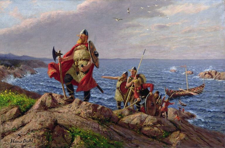 Leif Eriksson vystupuje na americkou půdu. FOTO: cdnhistorybits / Creative Commons / volné dílo