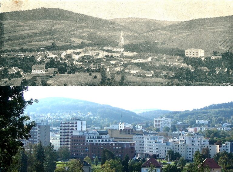 Velká proměna města. Zlín v roce 1898 a 2019. FOTO: Drummyfish/Creative Commons/CC0