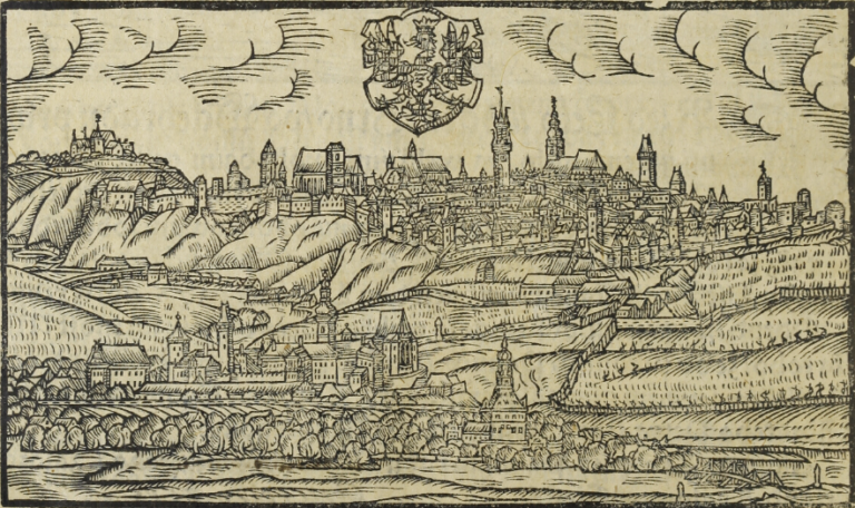 Znojmo na vedutě Jana Willenberga z roku 1593. FOTO: Jan Willenberg/Creative Commons/CC BY-SA 4.0