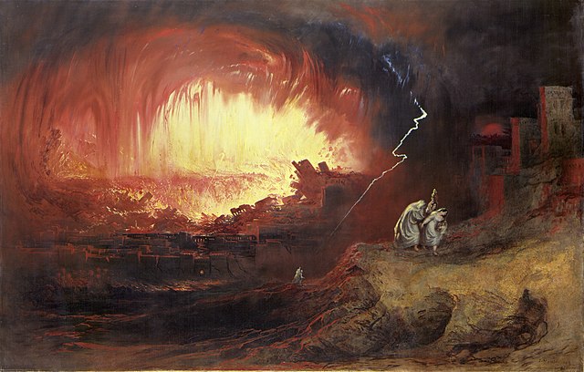 Trest pro Sodomu a Gomoru byl zničující.(Foto: John Martin / commons.wikimedia.org / volné dílo)