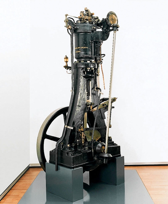 P/rototyp Dieslova vznětového motoru z roku 1894 FOTO: MAN SE / Creative Commons / CC BY 3.0