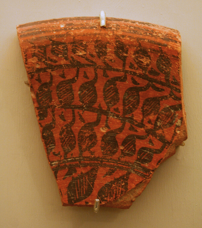 O úrov ni harappské kultury svědčí i tento fragment keramické nádoby uložený dnes v muzeu v Brooklynu. FOTO: amy dreher / Creative Commons / CC BY 2.0