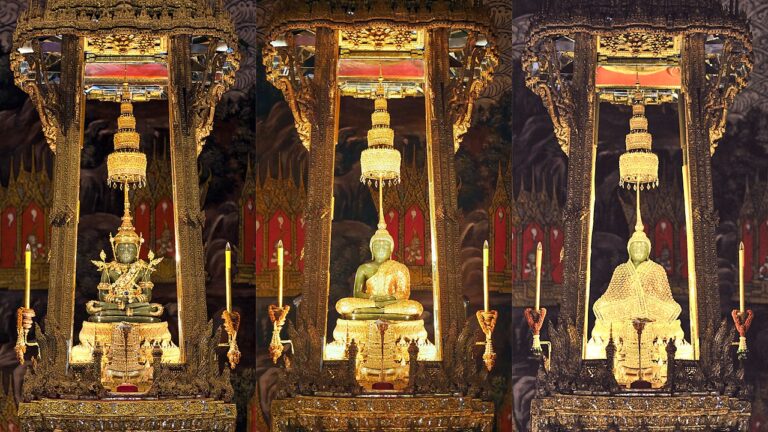 Pro každé roční období má Buddha jinou sadu obleků a šperků.(Foto: Sodacan / commons.wikimedia.org / CC BY-SA 4.0)