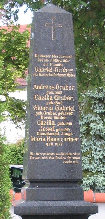Událost připomíná památník na hřbitově ve Waidhofenu. FOTO: Tegernbach / Creative Commons / CC BY-SA 3.0