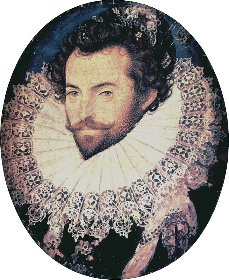 Sir Walter Raleigh FOTO: Nicholas Hilliard / Creative Commons / volné dílo