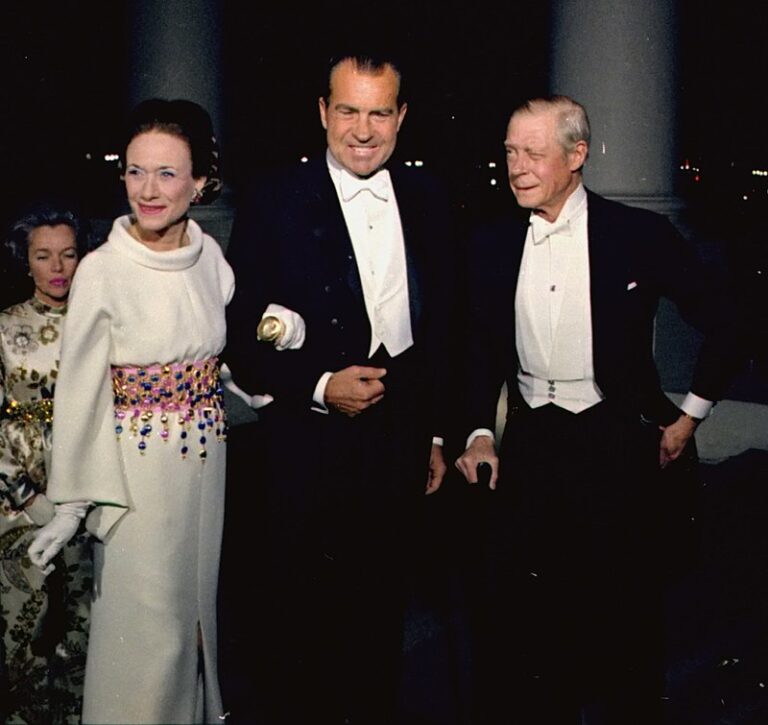 I na sklonku života byl o setkání s Eduardem stále zájem. V roce 1970 se spolu s Wallis sešli i s americkým prezidentem Richardem Nixonem. FOTO: Ollie Atkins / Creative Commons / volné dílo