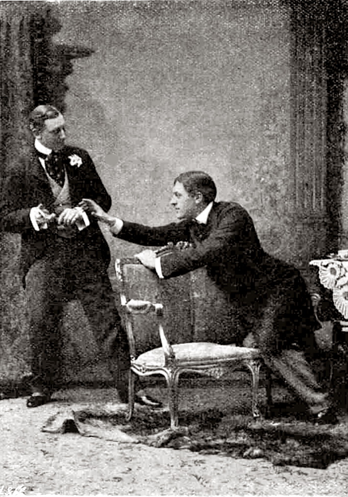 Z první inscenace Jak je důležité míti Filipa, rok 1895. FOTO: Neznámý autor/Creative Commons/Public domain