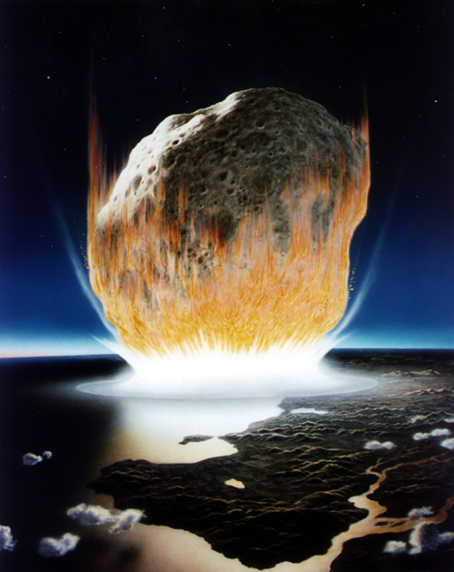 Dopad asteroidu je nejpravděpodobnější příčinou vyhynutí dinosaurů. FOTO: solarsystem.jpl.nasa / Creative Commons / volné dílo