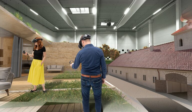 Společnost Virtuplex umožňuje práci a kooperaci ve virtuální realitě nad konkrétním projektem nejen fyzickou přítomností ve VR hale. Foto: Virtuplex