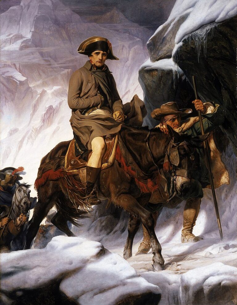 Napoleon Bonaparte překračuje Alpy. FOTO: Paul Delaroche/Creative Commons/Public Domain