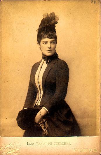 Lady Randolph Churchill okolo roku 1885 Foto: CC - volné dílo