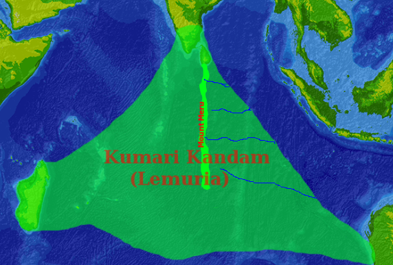 V tamilských legendách pokrýval kontinent Kumari kandam neboli lemirie většinu Indického oceánu a spojoval Madagaskar, Indii a Austrálii. FOTO: wikimedia / Creative Commons / CC BY-SA 3.0