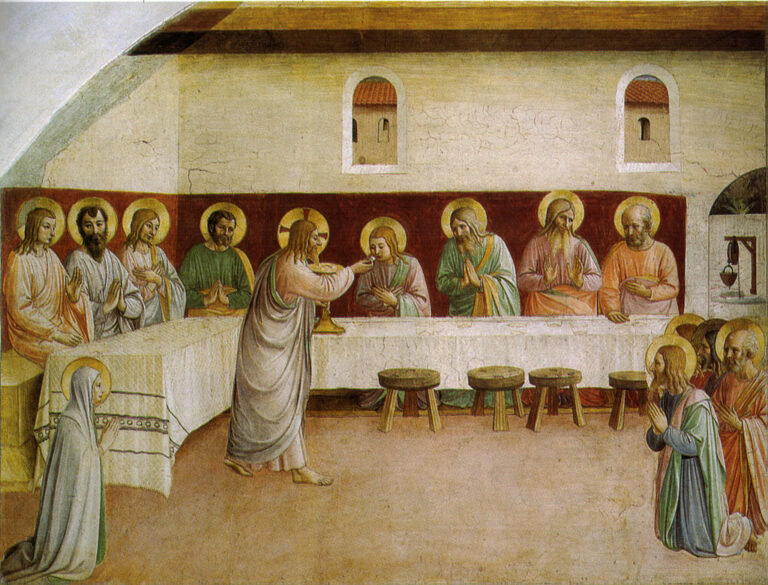 Tato podoba poslední večeře pochází z roku 1440. FOTO: Fra Angelico / Creative Commons / volné dílo
