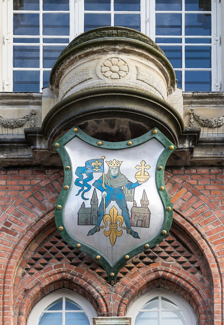 Ve znaku Odense najdeme dánského krále Knuta IV. FOTO: Jebulon/Creative Commons/ CC0