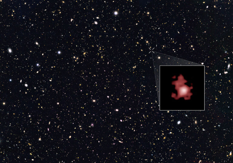 Nejvzdálenější známá galaxie GN-z11 nabízí pohled do pouhých 400 milionů let starého vesmíru. FOTO: neznámý autor / Creative Commons / volné dílo