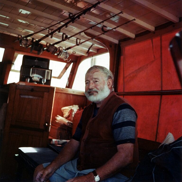 Spisovatel Ernest Hemingway v roce 1950 FOTO: John F. Kennedy Library / Creative Commons / volné dílo