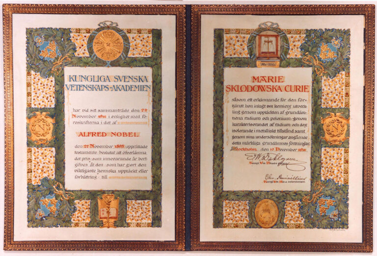Diplom udělený Marii Sklodowské. FOTO: neznámý autor / Creative Commons / volné dílo