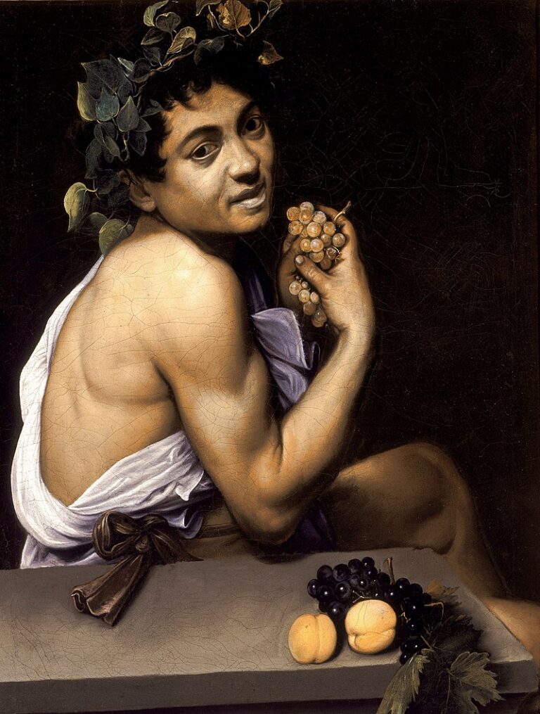Také obraz Bakcha má autobiografické rysy. FOTO: Caravaggio / Creative Commons / volné dílo